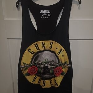 Universal Black Tank Top Guns N Roses model